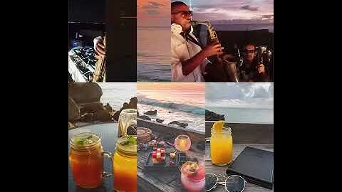 #RockBarBali luxury sunset session in Bali with #DJ #JimmySaxBlack
