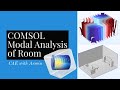 COMSOL Project 4: Modal Analysis of Room (Acoustic Impedance)