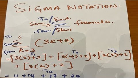 Grade 12 Sequences and Series | Sigma Notation