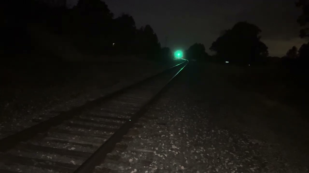 Eastbound Amtrak train at Fahrner Road 