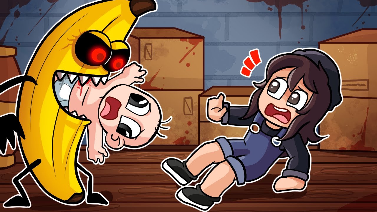 ¡ESCAPA DE LA BANANA ASESINA EN ROBLOX! 🪓🍌 BEBE NOOB Y BEBE NOOBSI vs BANANA