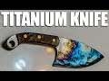 Forging a Knife from a Titanium Jet Engine Turbine Blade