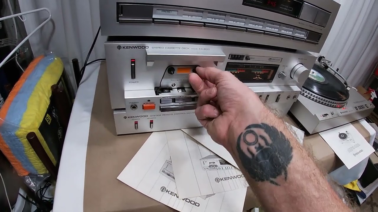 Vintage Kenwood Component System KD-4100R KT-500 RC-500 KX-600 KA-500 Stereo
