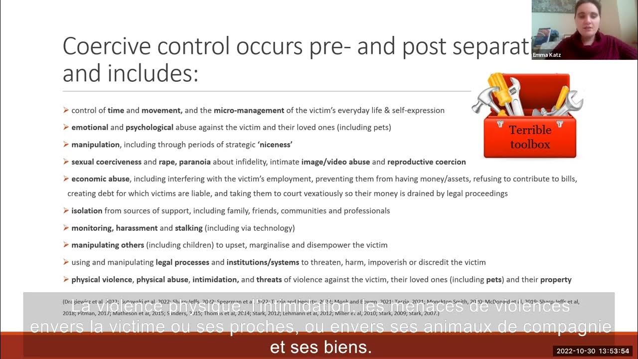 Dr emma katz understanding coercive control and it s impacts on