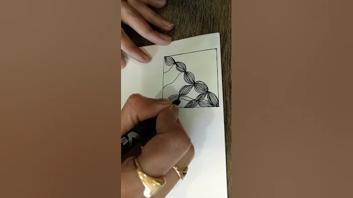 Most easy ZENTANGLE PATTERN SERIES#2 | Zentangle art for beginners #shorts #shortsfeed