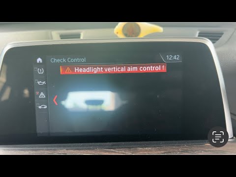BMW X1 fault code 8041B6 & 8041D5 headlight, vertical aim control fault ...