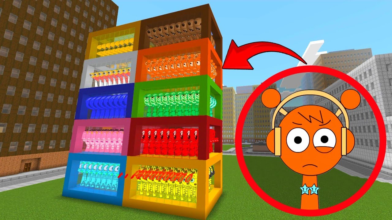 NEW Sprunki Oc Aren Added In Colored  Boxes Minecraft PE