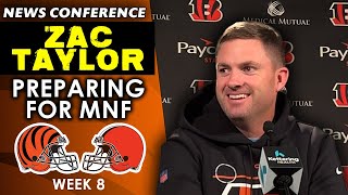 Zac Taylor on Bengals' Monday Night Matchup With Browns, Ja'Marr Chase's Injury & MORE | NFL Week 8