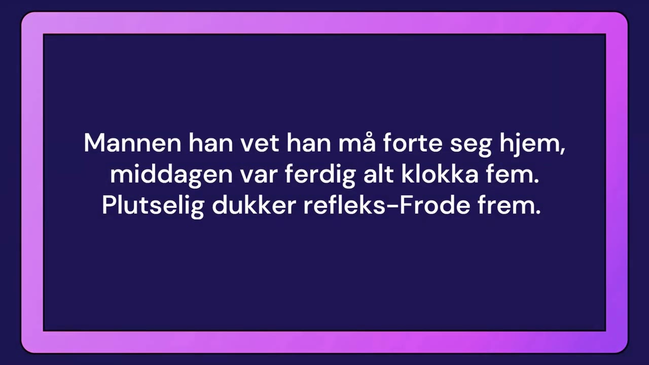 Refleks-Frode med tekst