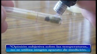Vaporizador Vaponic - Temperaturas de uso // Temperatures of use