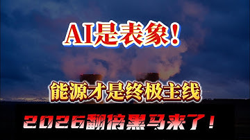 AI真正的瓶颈不是算力，而是电力！能源超级周期全面启动，华尔街已抢先布局，2026年翻倍黑马出现！#美股 #财经 #股票分析 #能源