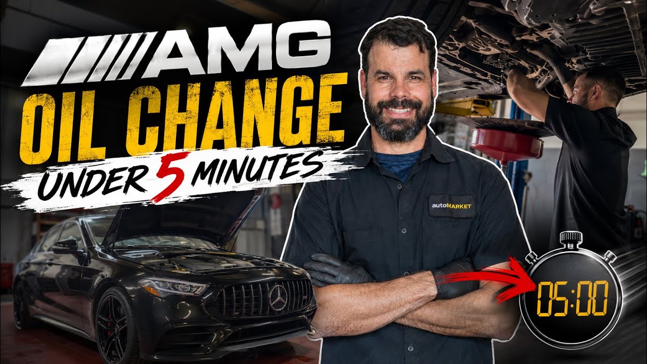 Mercedes-AMG Oil Change Under 5 Minutes! | Technician Walkthrough