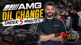 Mercedes-AMG Oil Change Under 5 Minutes! | Technician Walkthrough