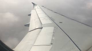 out of haze into clear skies - Airbus A320 Takeoff