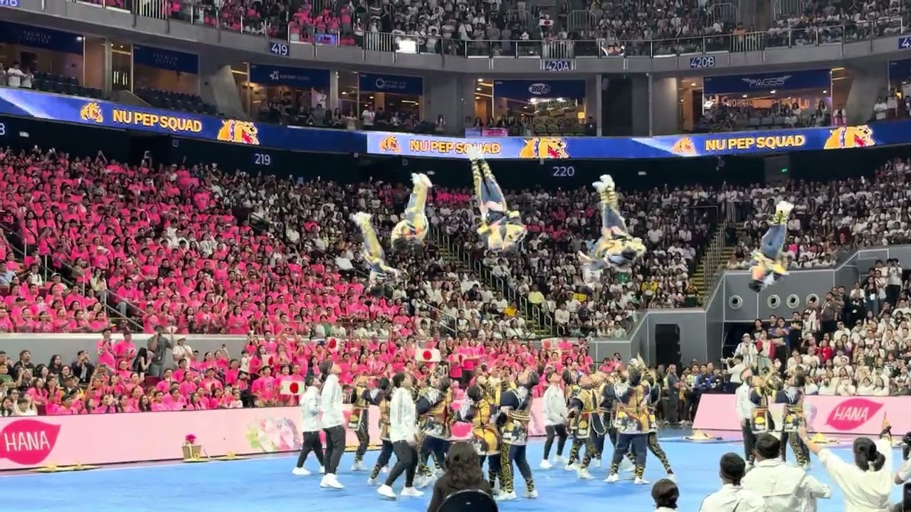 NU PEP SQUAD Defending Champion #uaapseason88 #cheerdancecompetition #2025 #moaarena 