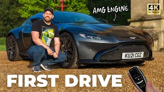 First drive in my 500HP Aston Martin Vantage with a V8 AMG engine