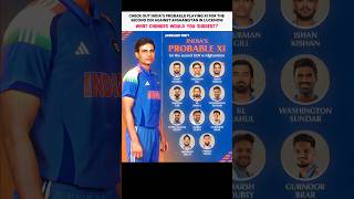India's Probable XI For 2nd ODI..🔥 | #teamindia #india #rohitsharma #klrahul #indiancricket #shorts