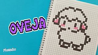 COMO DIBUJAR UNA OVEJA  paso a paso PIXEL ART - PIXELADOS