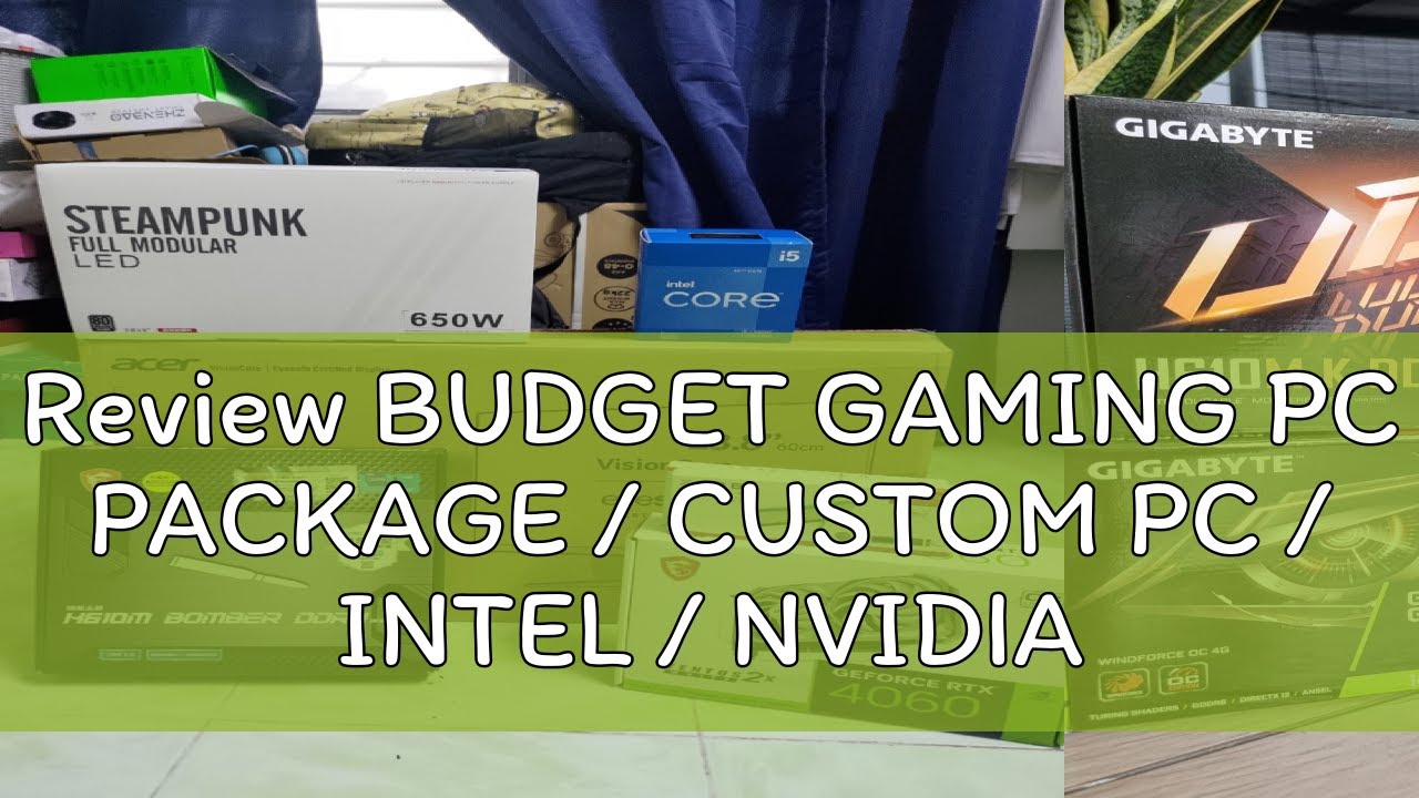 Review BUDGET GAMING PC PACKAGE / CUSTOM PC / INTEL / NVIDIA RTX GTX / CPU PUBG GTAV DESKTOP 1650 3