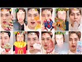 Giant Candy Mukbang ASMR | Colorful Gummy Worms &amp; Sour Treats Compilation #180