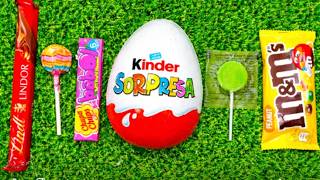 صوات فتح الحلويات ASMR  Kinder Surprise والمصاصات اللذيذةفتح شوكولاتة وحلويات ASMR |وات مرضية جداً! screenshot 4