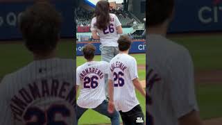 Ilia Malinin, Amber Glenn &amp; Team USA’s Chaotic MLB Debut #figureskate #mlb #shorts