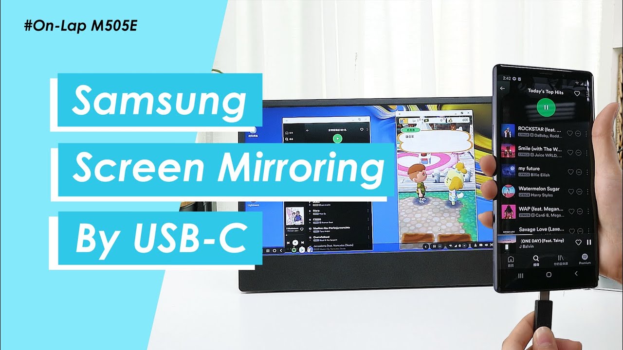 M505E Portable Monitor-Video- USB-C Monitor HDMI Loop | Gechic