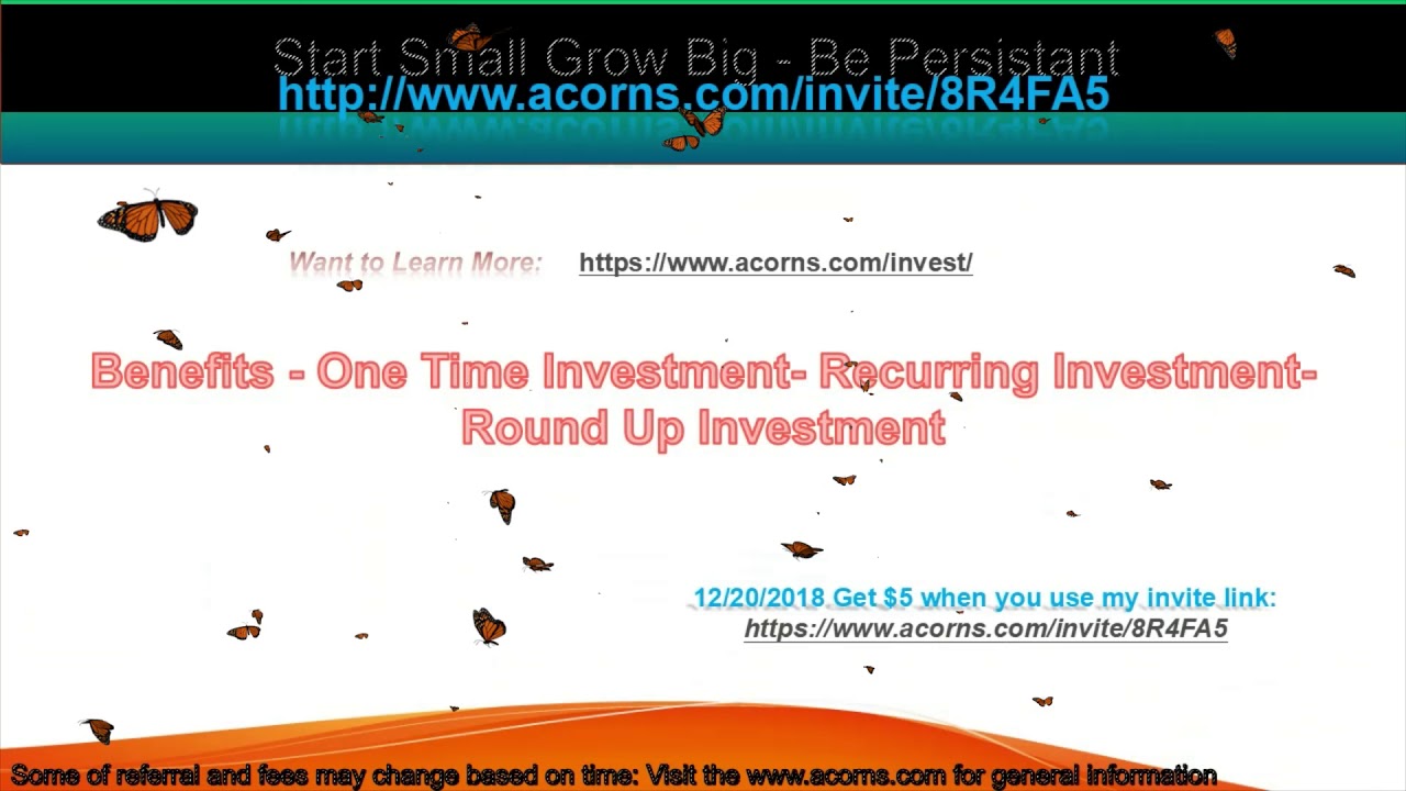 Acorns Sign Up Referral Code : 8R4FA5 - YouTube
