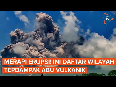 Daftar Wilayah Terdampak Abu Vulkanik Erupsi Merapi