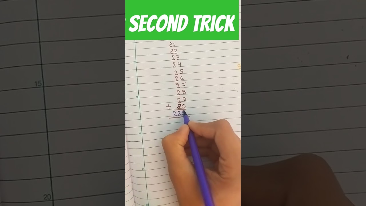 2 second trick. 