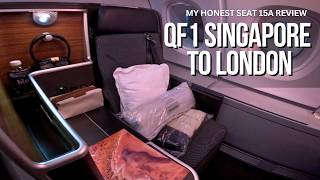 Singapore to London flying Qantas QF1 Business Class | Seat 15A