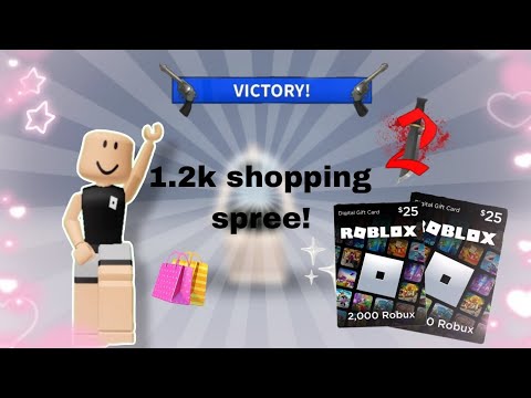 1.2k shopping spree on roblox! #robloxshorts #dahood #music #mm2 #videogamemusic