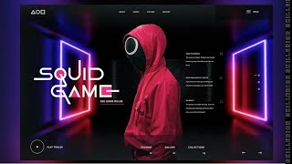 Awesome Landing Page [ Squid Games ] Using HTML CSS only || Web Development || Skillerior