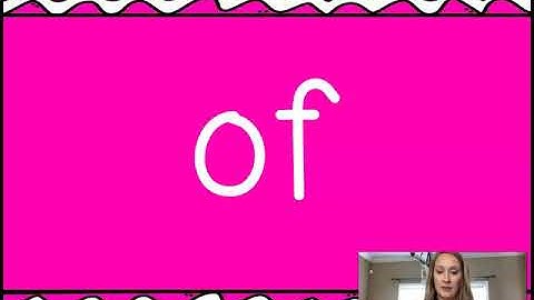 Wonders Unit 2 Week 3 High-Frequency Words Sign Language Tutorial