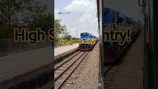 High Speed Silkcity Express entry in Tangail station. 🚈🇧🇩#youtubeshorts #shorts #foryou #india #bd