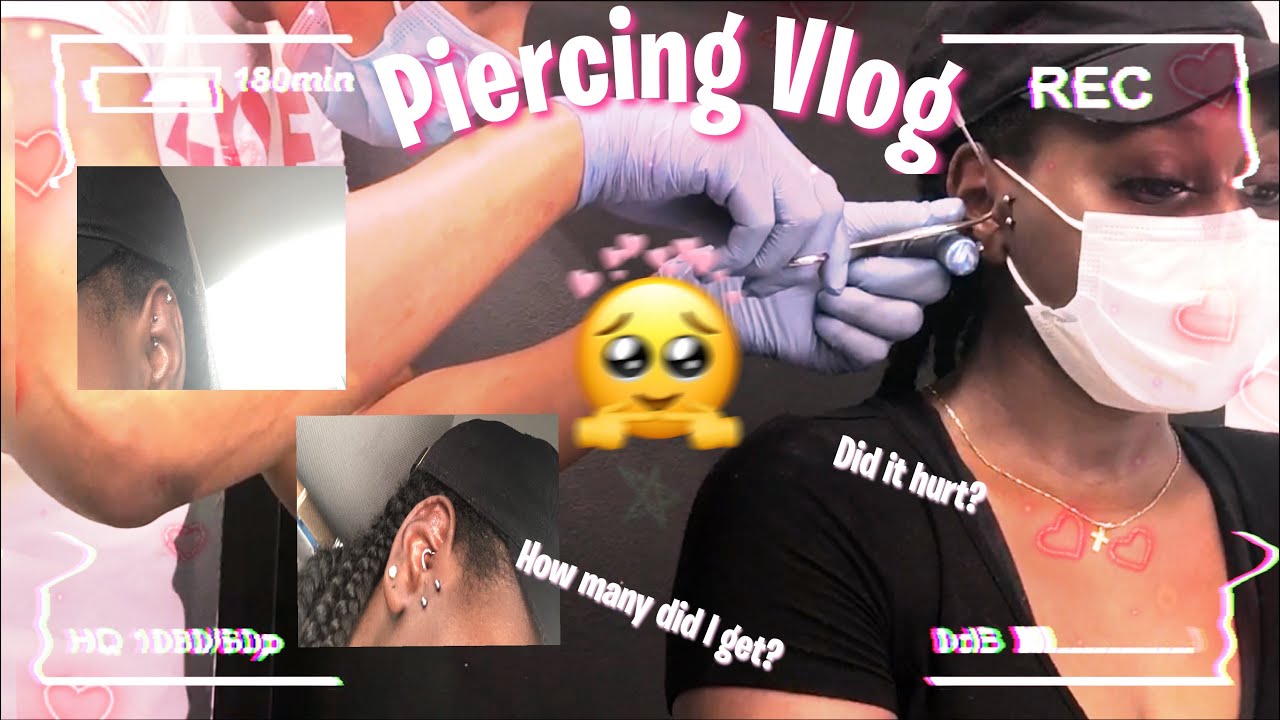 VLOG: Getting My Rook, Daith, and Surface Tragus Pierced