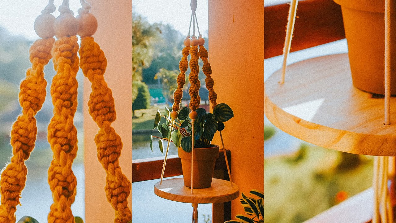 Transforme Sua Casa com Esta Prateleira de Macramê | Tutorial passo a passo