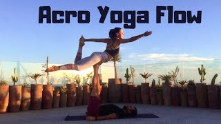 Acro Yoga Flow Blue Mind Surf & Yoga Tribe Morocco