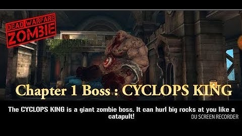 DEAD WARFARE: Zombie || Chapter-1 BOSS || CYCLOPS KING || Android Gameplay