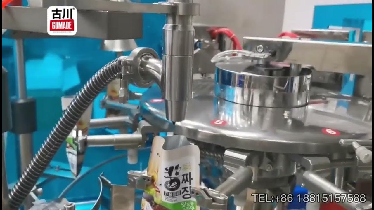 Sauce rotary packing machine YouTube