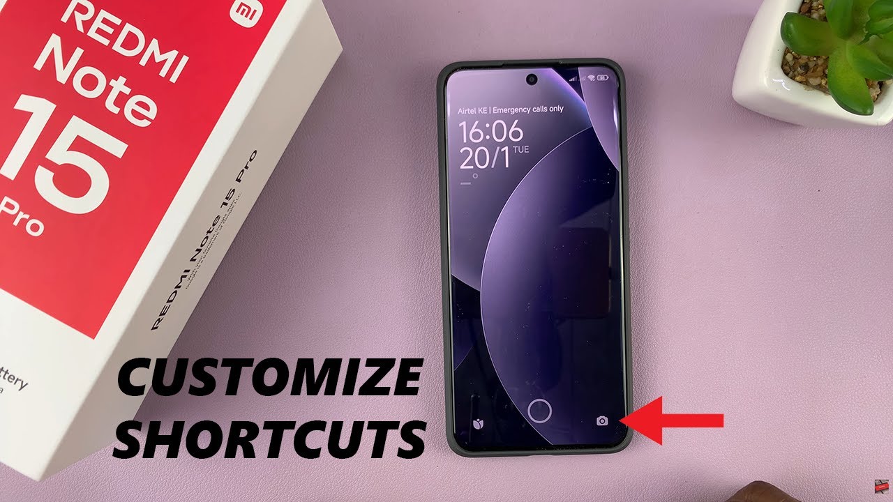 Redmi Note 15 Pro: Как добавить/изменить/удалить ярлыки на экране блокировки