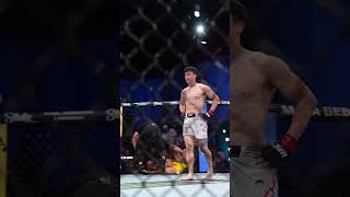 THE KOREAN SUPERBOY knocked out his opponent with a brutal body shot! 🔥 #UFC #UFCIndia