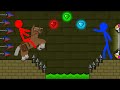 Watergirl and Fireboy Stickman Animation - (Forest Temple Parkour )