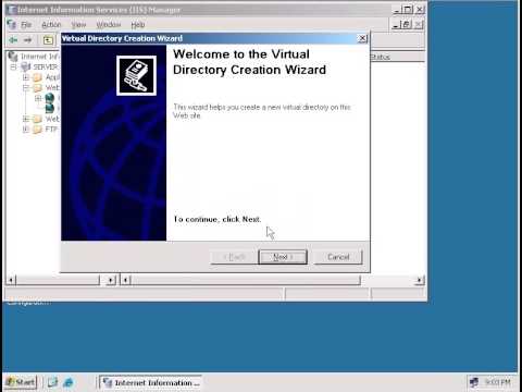 how to configure IIS in windows server2003