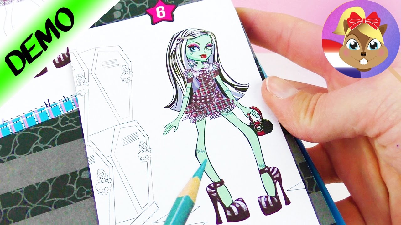 Onwijs Monster High Nederlands Draculaura & Frankie Stein tekenen | Mode KE-16