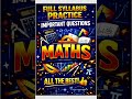 #fullsyllabus #wholesyllabus #revision #maths #10 #boards #exam #importantquestion #mostprobable 