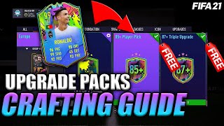 HOW TO CRAFT UPGRADE PACKS!!  (87+ TRIPLE UPGRADE, 85+ PLAYER PICK, 82+ x10) FIFA 21 Ultimate Team