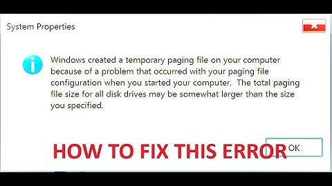 Fix Windows Temporary Pagefile Error Using Regedit - Step-by-Step Guide