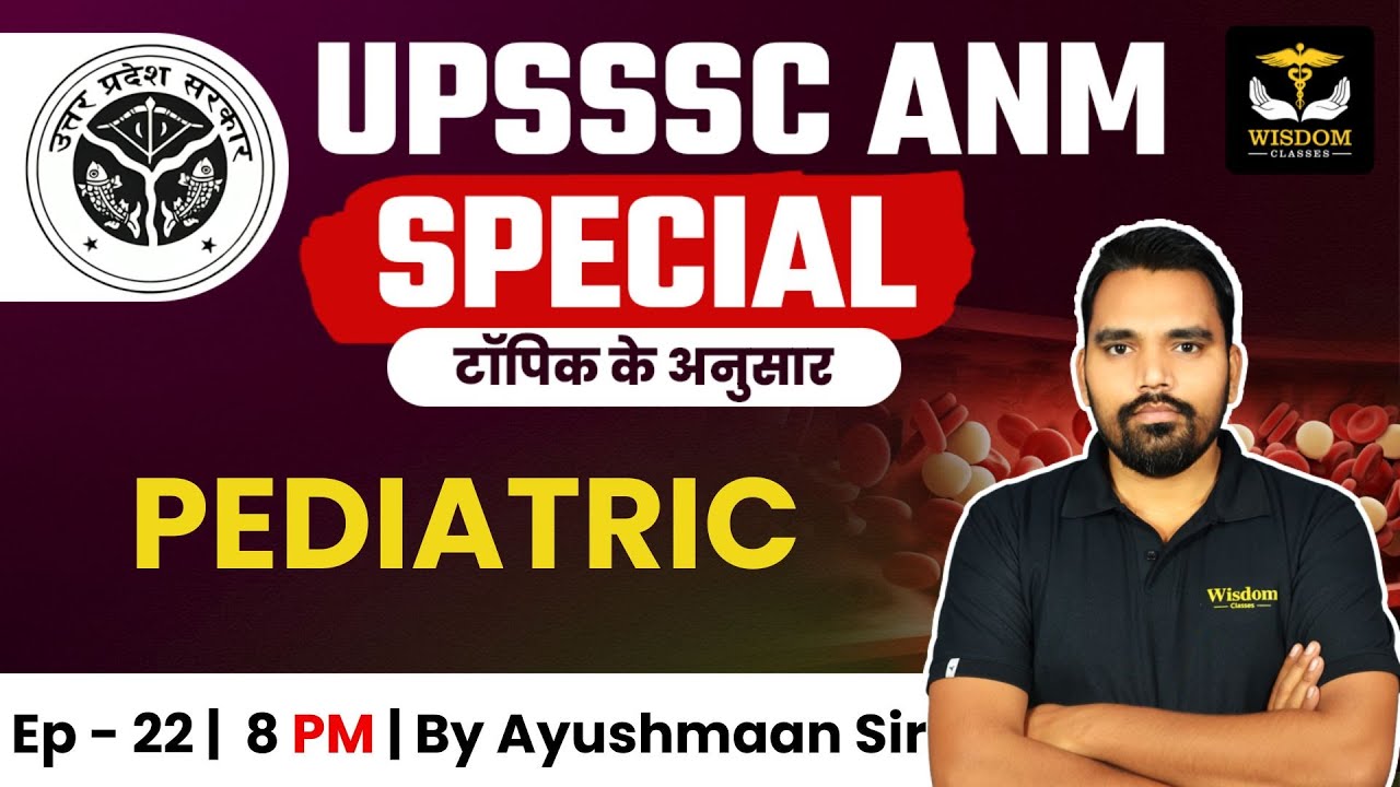 UPSSSC ANM EXAM CLASSES | सिलेबस पर आधारित MCQs | Post - 5272 | By Ayushman Sir | Wisdom ANM Classes