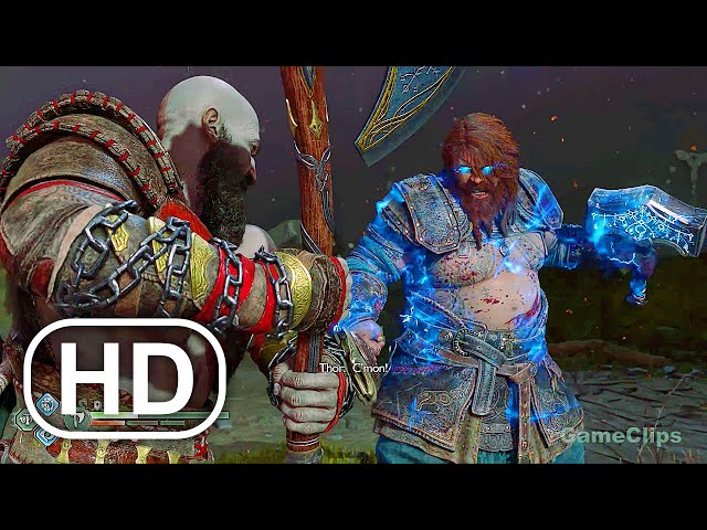 Deion  SeeReax on X: Kratos VS Thor In God of War Ragnarok    / X